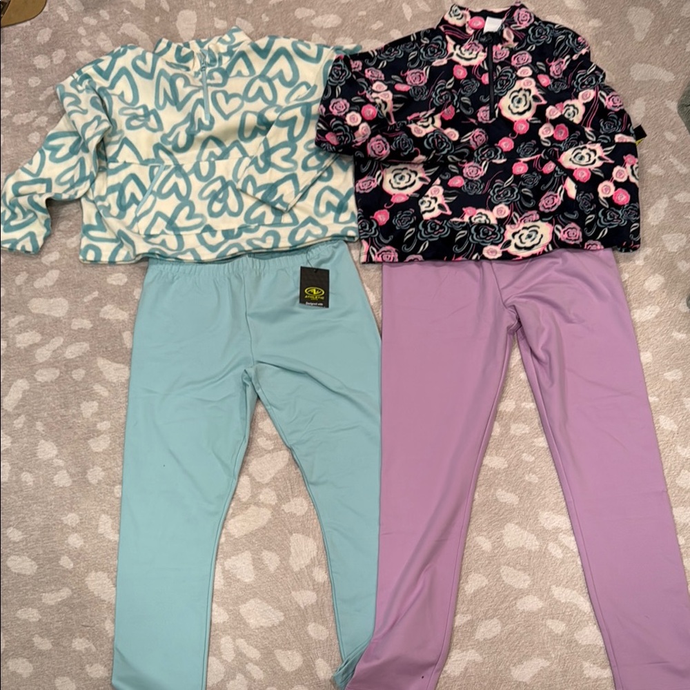Kids Pajamas Set - Blue and Purple